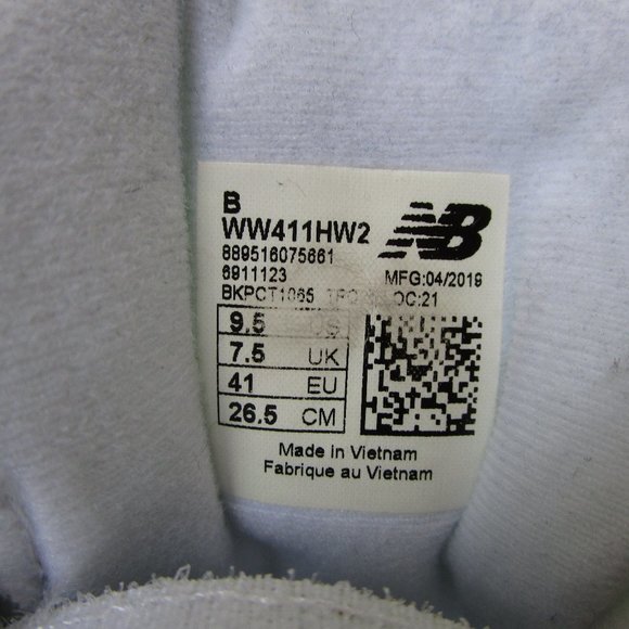 New Balance 411 Women's 9.5 Wide Width Shoes WW411HW2 Walking White Cushion - Picture 9 of 9